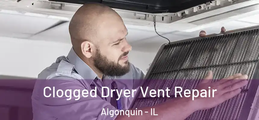  Clogged Dryer Vent Repair Algonquin - IL
